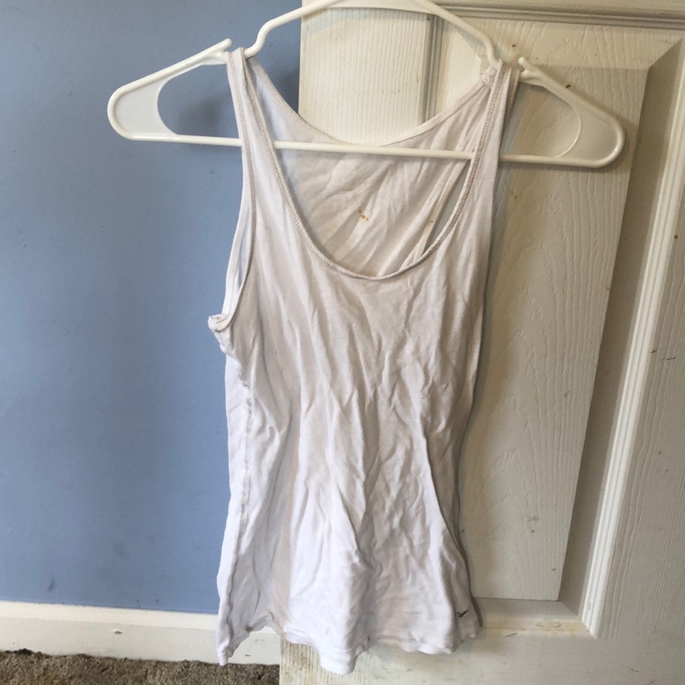 Plain white XS aeo tank